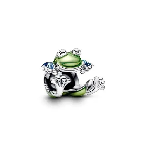 Produktbild: PANDORA Moments Kletternder Frosch Charm aus Sterling Silber, Kompatibel Moments Armbändern, 7793342C01