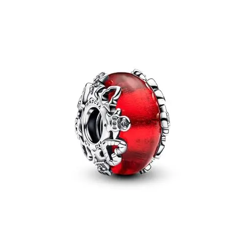 Produktbild: Pandora Moments Weihnachtszauber Murano-Glas-Charm aus Sterling Silber, Kompatibel Moments Armbänder, 793597C00