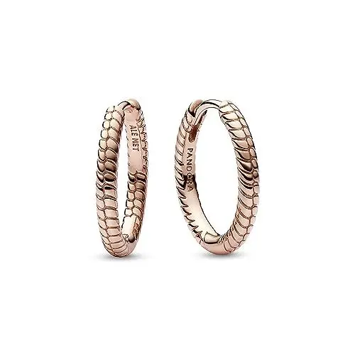 Produktbild: PANDORA Signature Logo & Pavé Ohrringe aus Sterling Silber mit vergoldeter Metalllegierung, Kompatibel mit PANDORA Moments, Höhe: 17,2mm, 282728C00