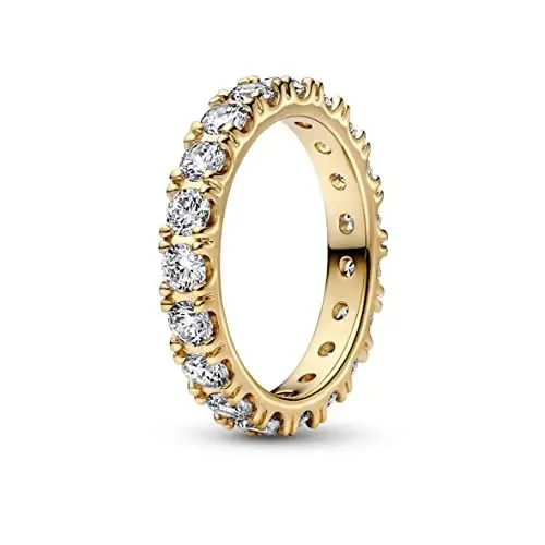 Produktbild: PANDORA Timeless Funkelnde Reihe Ewigkeits-Ring aus vergoldeter Metalllegierung mit Cubic Zirkonia, Gr. 60, 199679C03-60