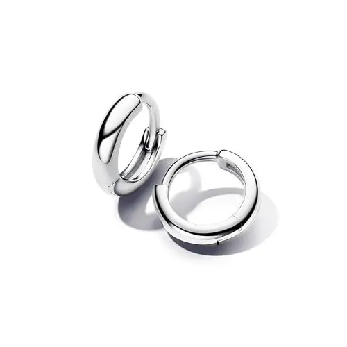 Produktbild: Pandora Essence Runde Huggie-Kreolen-Ohrringe aus Sterling Silber, 293286C00