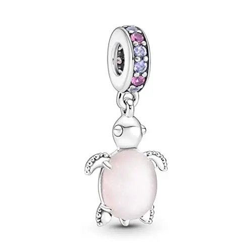 Produktbild: Pandora Murano Glass Pink Sea Turtle Dangle Charm 798939C02