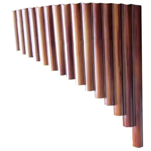 Produktbild: Panflöte Panflöte 15 Pfeifen Natürliches Bambus-Blasinstrument Panflöte G-Taste Flauta Xiao Handgefertigte Volksinstrumente Musicales(L)