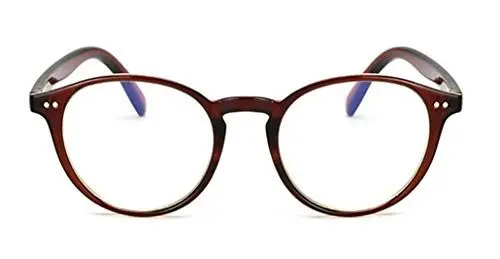 Produktbild: PANGHU Klare Linse Brille Klassisch Fensterglas Ohne Stärke Nerdbrille Metallgestell Brillenfassung Damen Herren