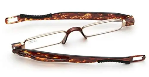 Produktbild: PANGHU einzigartige Design Klapp 360° Rotierende schlanken unzerbrechlich TR90 Mini Lesebrille von +1.0 bis +4.0 für Männer und Frauen