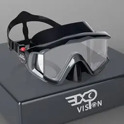 Produktbild: Pano 3 Fensteransicht Tauchmaske für Erwachsene, Schnorchel-Tauchmaske aus gehärtetem Glas, Premium-Schwimmbrille mit Nasenabdeckung zum Schnorcheln, Freitauchen, Schwimmen
