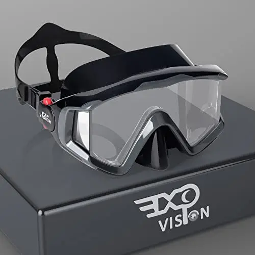 Produktbild: Pano 3 Fensteransicht Tauchmaske für Erwachsene, Schnorchel-Tauchmaske aus gehärtetem Glas, Premium-Schwimmbrille mit Nasenabdeckung zum Schnorcheln, Freitauchen, Schwimmen