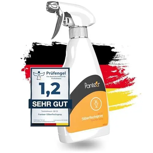 Produktbild: SCHÄDLINGSMEISTER Silberfisch Spray - SEHR GUT - 500 ml - Silberfische Bekämpfen ohne Permethrin - Hohe Wirksamkeit Dank Acetamiprid - Anti Silberfischchen - AMP 2 CL - Made in Germany