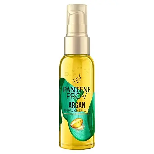 Produktbild: Pantene Pro-V Argan Infused Haaröl (100 ml) für Widerspenstiges Haar, Haarkur trockene Haare, Haarpflege Glanz, Anti-Frizz