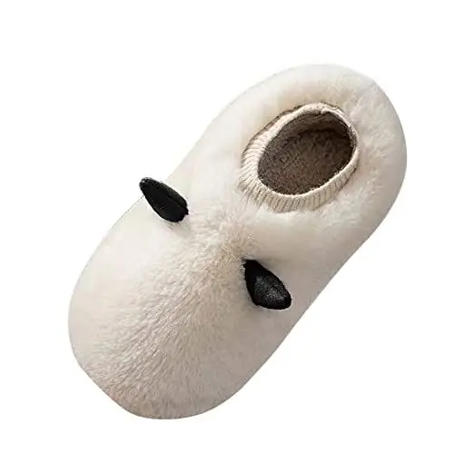 Produktbild: Pantoffeln Damen Schwarz Hausschuhe Damen Schwarz Damen Hausschuhe und Winter Bequem Mode Niedlich Geweih Warm Indoor rutschfest Pantoffeln Damen Schwarz Hausschuhe Damen Schwarz (White, 41)