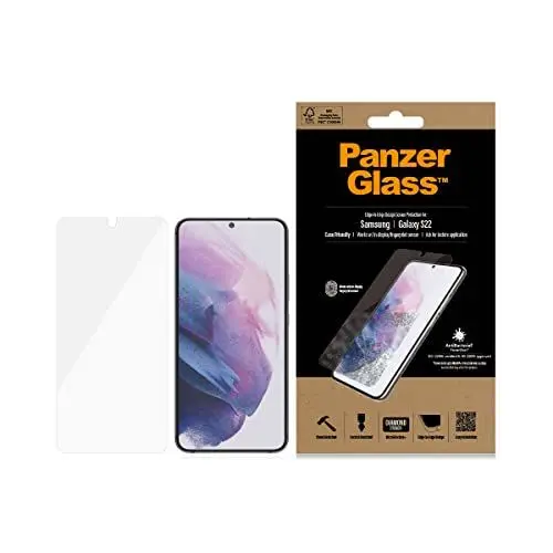 Produktbild: PanzerGlass Samsung Galaxy New S-Series Case Friendly, Black AB, 7293, Transparent, Samsung Galaxy S22