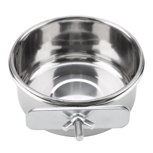 Produktbild: Papageien-Futterwassernäpfe, Edelstahl-Futter-Wasser-Futternapf, Papageien-Sittich-Futterspender, Vogelkäfig-Zubehör (Klein)