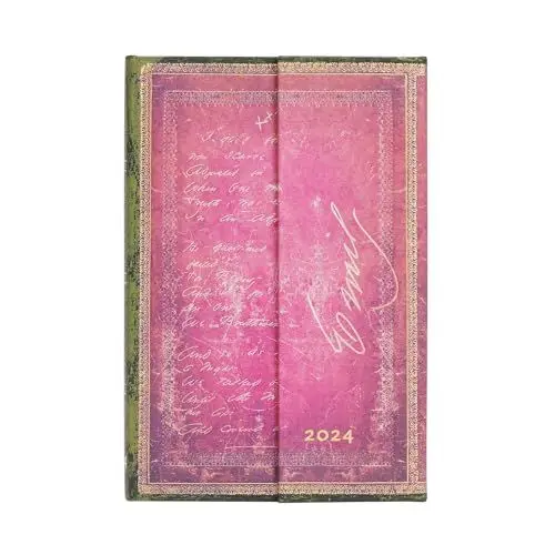 Produktbild: Paperblanks 12-Monatskalender 2024 Emily Dickinson, I Died for Beauty | Horizontal | Mini (100 × 140 mm)