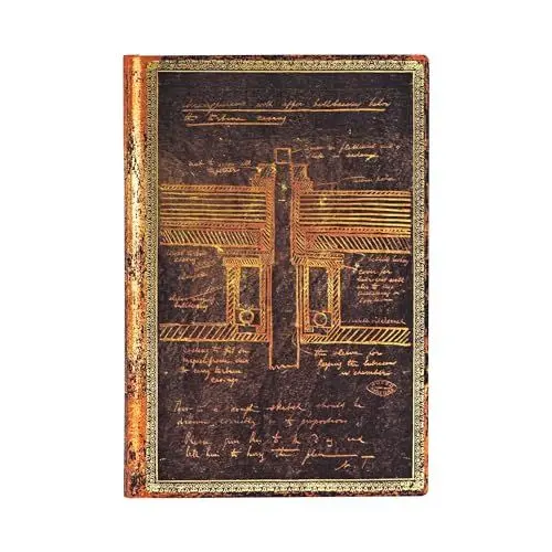 Produktbild: Paperblanks FB6437-4 | Softcover Flexis | Tesla, Skizze einer Turbine | Unliniert | Mini (95 × 140 mm) (Embellished Manuscripts Collection)