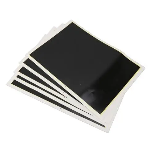 Produktbild: Papieravure Paraabado Láser 5 Stück Lasergravur-Markierungsfarbpapier Schwarz 39 X 27 Cm – Gravieren Sie auf Metall, Keramik, Glas für Bastel- und DIY-Projekte Markierungspackung