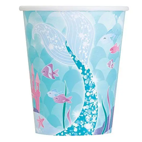 Produktbild: Papierbecher - 266 ml - Meerjungfrauenparty - 8er-Pack