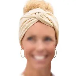 Produktbild: Papierdrachen Musselin Haarband für Damen zum Selbstbinden - Knotenband - Stirnband - Haar Accessoires - Herbst und Sommer - beige - für Frauen