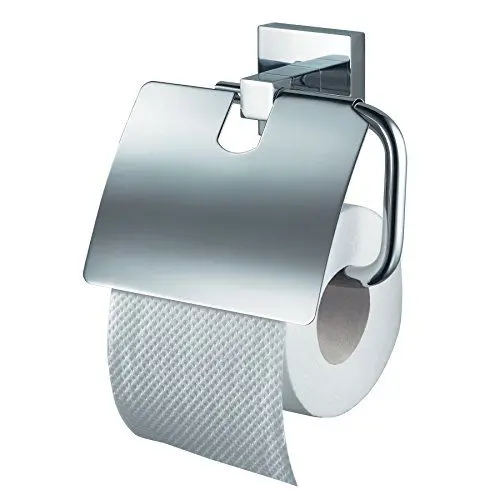 Produktbild: Papierrollenhalter mit Deckel Mezzo Chrom, 13x15x5