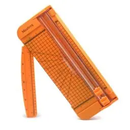 Produktbild: Papierschneider 12 Zoll A4 Schneidemaschine Papier Schneidegerät Papier Cutter mit Automatischer Sicherheit Schutz und Seitenlineal Schneidegerät für Papier, Fotos, Handwerksprojekt, Etikett-Orange