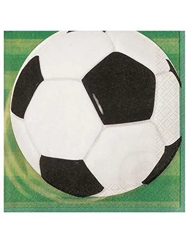 Produktbild: Papierservietten - 16,5 cm - Fußballparty - Packung mit 16 Stück