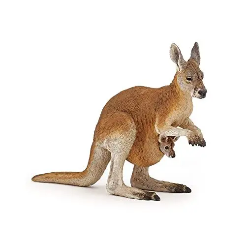 Produktbild: Papo - Figurine animaux - Kangourou Avec Bébé 50188, Kinderspielzeug, 10 cm, Zärtliche Momente in der Natur, Lernen über das Leben der Tiere und Familie ab 3 Jahren