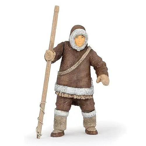 Produktbild: Papo - Figurine - Inuit de l'Univers Marin, Kulturelle Figur für Kinder ab 3 Jahren - Erkundung der Traditionen und des Lebens in der Arktis