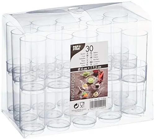 Produktbild: PAPSTAR 11204 30 Fingerfood Becher 0.06 L Ø 4 x 7.5 cm, glasklar