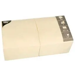 Produktbild: PAPSTAR 12484 Servietten, 330 x 330 mm, 3-lagig, weiá, Papier, Weiß