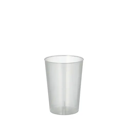 Produktbild: PAPSTAR 16134 1-Karton 35 x 40 Trinkbecher, PP 0.1 Liter, Durchmesser 5.2-7.4 cm, transluzent unzerbrechlich