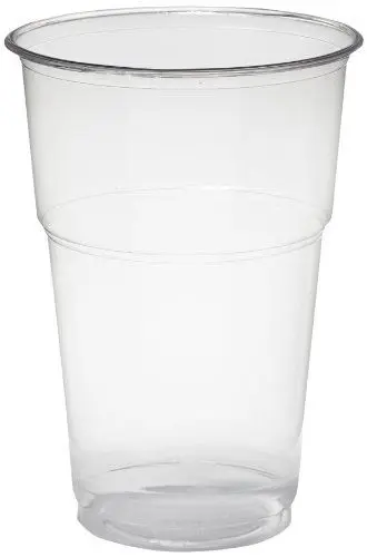 Produktbild: PAPSTAR 16175 70 Kaltgetränkebecher, PLA pure 0.4 Liter, Durchmesser 9.5, Höhe 13.2 cm glasklar mit Schaumrand