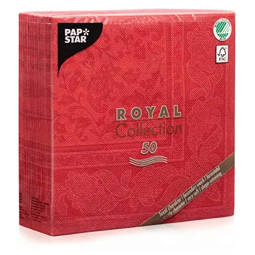 Produktbild: Papstar Servietten / Tissueservietten rot 
