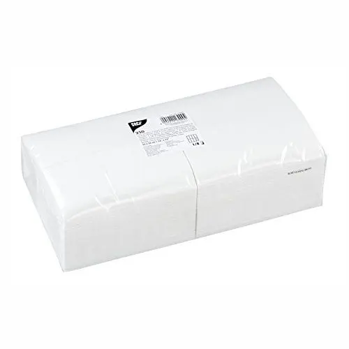 Produktbild: Papstar Servietten / Tissueservietten, weiß, (250 Stück), 33 x 33 cm, 2-lagig, 1/8-Falz, ideal geeignet für Gastronomie, Haushalt oder Feste, umweltfreundlich, FSC-zertifiziertes Material, #17999