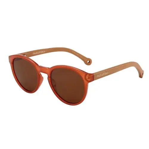 Produktbild: PARAFINA Costa Sonnenbrille für Damen und Herren, UV400-Schutz, umweltfreundlich, polarisiert und ultraleicht, Rahmen umweltfreundlich, Karotte