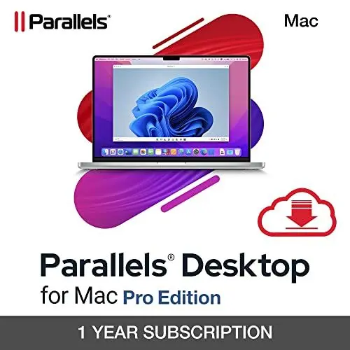 Produktbild: Corel Parallels Desktop 20 for Mac Pro Edition | Run Windows on Mac Virtual Machine Software | 1 Device | 1 User | 1 Year | Mac Activation Code by Email