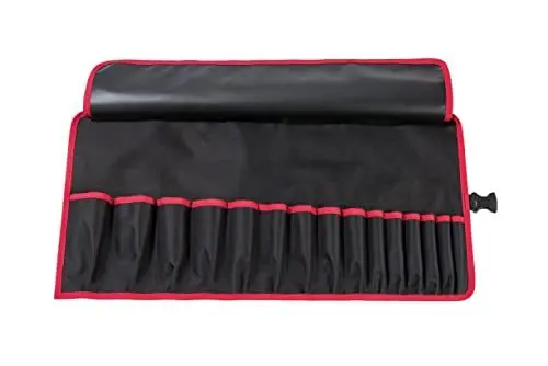Produktbild: PARAT BASIC Roll-Up Case 15 | Rolltasche für 15 Werkzeuge aus Nylon | Kompakte Werkzeugtasche mit Steckverschluss | Leere Werkzeugrolle für Handwerker | Premium Werkzeugtasche Schwarz
