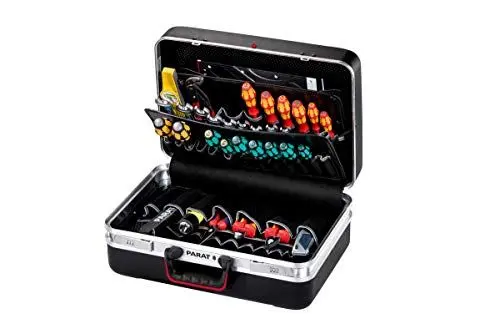 Produktbild: Parat Werkzeugkiste / Werkzeugbox CLASSIC Plus Safe (Werkzeugkoffer Dokumentenfach und Schloss, Material: X-ABS-Kunststoff schwarz (leer – ohne Inhalt))