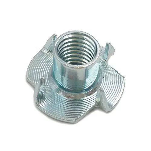 Produktbild: PARCO Einschlagmuttern M10x11mm, verzinkt, 100 Stück Einschraubmuttern, Gewindeeinschlagmuttern, Einpressmuttern, Gewindebuchsen mit 4 Spitzen - für eine Vielzahl an Befestigungsmöglichkeiten