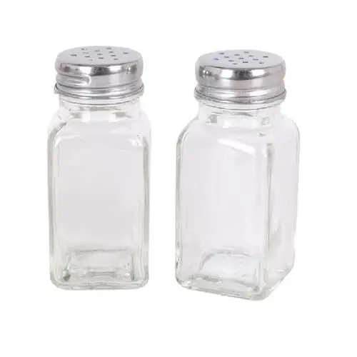 Produktbild: PARENCE.- Set traditioneller Salz- und Pfefferstreuer - 8,5x4,5x10cm - Set mit 2 klassischen Salz- und Pfefferbehältern - transparent, Küche, Zuhause