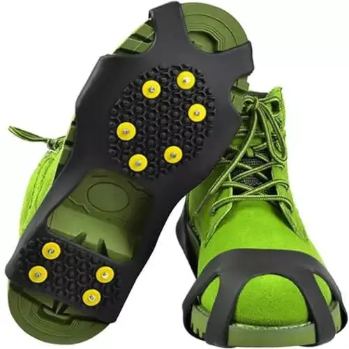 Produktbild: PARENCE - rutschfeste Steigeisen, Schuhe und Stiefel - Größe XL (43-48) für sichere Abenteuer - Berg-, Schnee-, Wander-, Sommer-Winter-Traktionssteigeisen