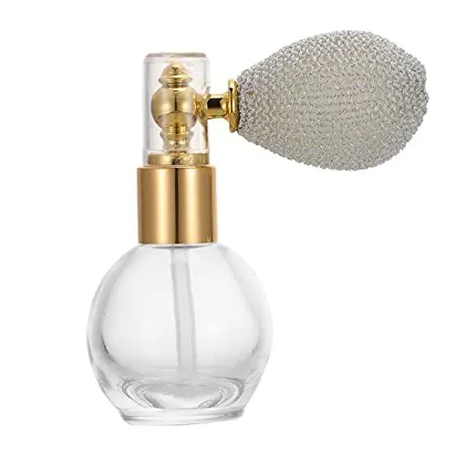 Produktbild: minkissy Parfüm Leere Flasche Glasparfümflaschen 10ML Antike Duftspender Jahrgang Sprühflasche Aus Glas Duftflaschen Leere Lotionssprühflasche Reisen Altmodisch Glasbehälter