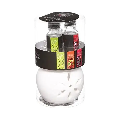 Produktbild: Atmosphera - Parfümbrenner und 3 Öle - Früchte - 10ml - Weiß
