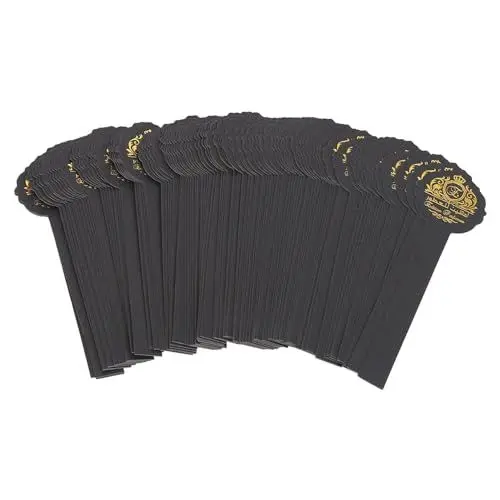 Produktbild: Parfüm-Teststreifen, 100 Stück Papiertesterkarte für ätherische Parfümöle, Schwarze Einweg-Aromatherapie-Papierstreifen, Ideal Zum Testen von Parfümdüften und Düften