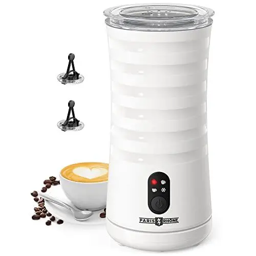 Produktbild: PARIS RHÔNE Milchaufschäumer Elektrischer, 4-in-1-Milchaufschäumer, Feeignet für Heißen und Kalten Milchschaum, Warme Milch, 240 ml Milchaufschäumer Induktion