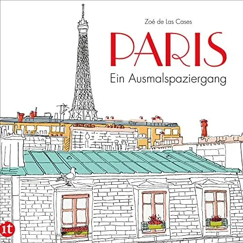 Produktbild: Paris: Ein Ausmalspaziergang (insel taschenbuch)
