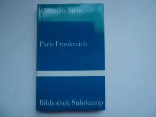 Produktbild: Paris Frankreich: Persönliche Erinnerungen (Bibliothek Suhrkamp)