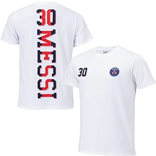 Produktbild: Paris Saint-Germain T-Shirt Lionel Messi PSG, offizielle Kollektion, Weiß