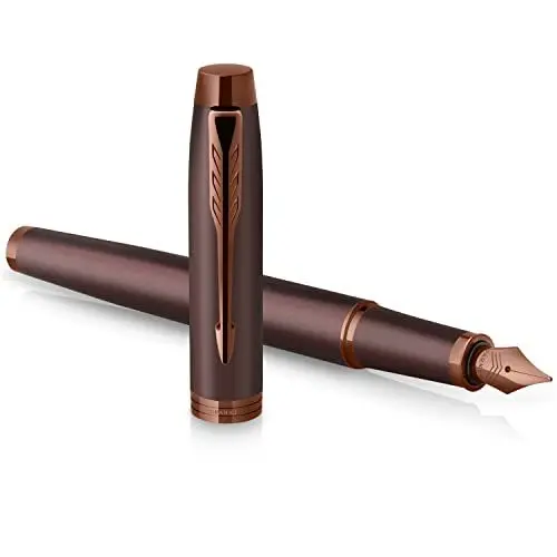 Produktbild: PARKER IM Monochrome Füllfederhalter | blaue Tinte | Oberfläche und Zierteile in Burgunderrot | medium Spitze | Geschenkbox