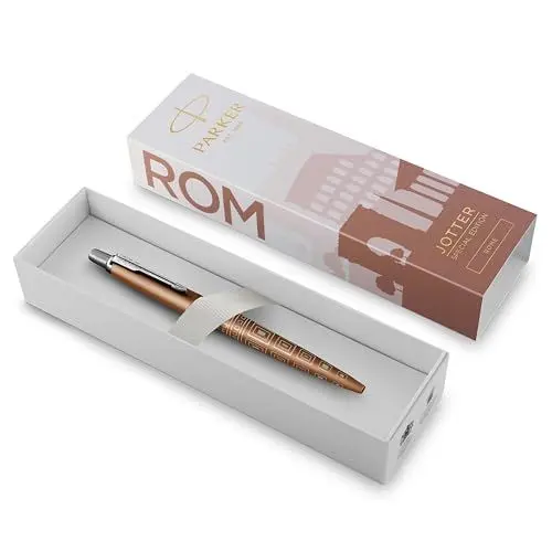 Produktbild: PARKER Jotter Kugelschreiber | Sonderedition | Rom Bronze in silberner Ausführung | Blaue Tinte | Geschenkbox