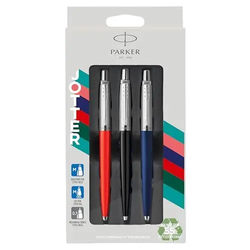Produktbild: Parker Jotter Originals Trio Stift-Geschenkset | Kugelschreiber, Gelschreiber & Druckbleistift | Hergestellt aus 55 % recycelten Materialien* | Perfekte Geschenke zum Uni- oder Schulabschluss