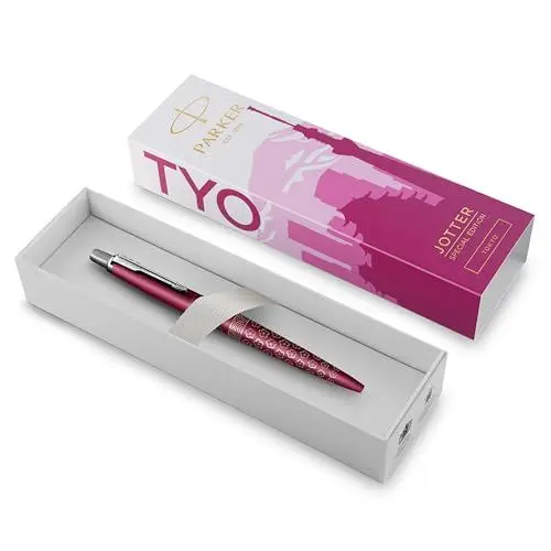 Produktbild: Parker Jotter Kugelschreiber | Sonderedition | Tokyo Rosa in silberner Ausführung | Blaue Tinte | Geschenkbox